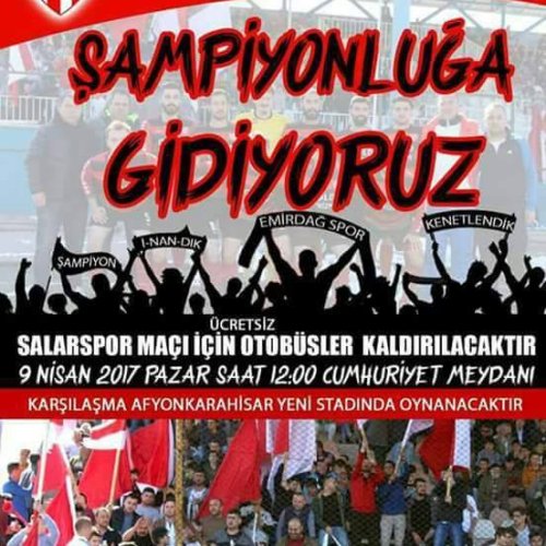 ESES BANDO EMİRDAĞSPOR'A DESTEK İÇİN EMİRDAĞDA....