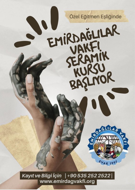 Emirdağlılar Vakfı Seramik Kursu Başlıyor